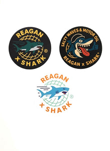 3 x stickers vynil Reagan Unchained - Salty waves - colors