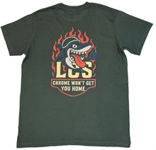 Charger l'image dans la galerie, Tee Reagan x Shark khaki © LCS x Chrome won't get your home