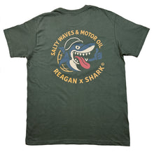 Charger l&#39;image dans la galerie, Tee Reagan x shark © Salty Waves military