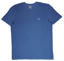 Load image into Gallery viewer, Black Sharky tees © dyed blue