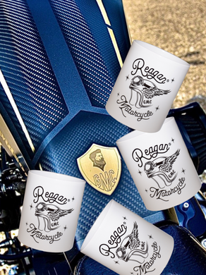 4 mugs Reagan Motorcycle ©