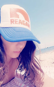 Reagan © trucker cap - Lucky shark orange