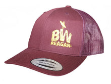 Load image into Gallery viewer, Reagan © cap - BW - burgundy